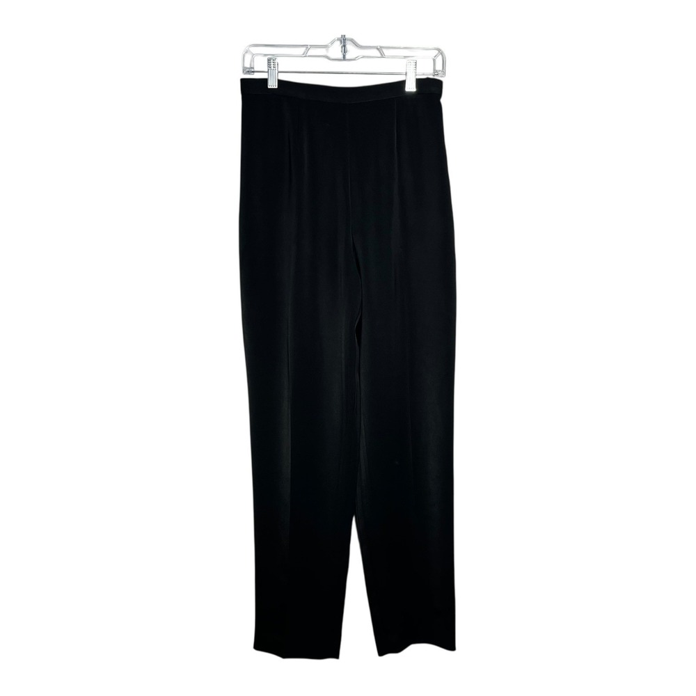 Rafaella Black Polyester Dress Pants Career Trousers Womens Size 8